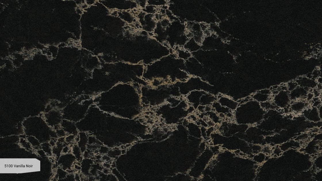 Caesarstone Vanilla Noir – ArchiType – texture et veinage de la pierre